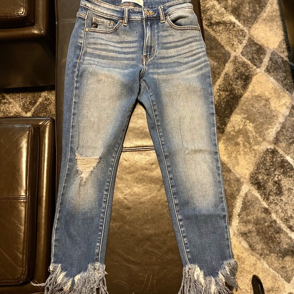 KanCan Fringe Bottom Jeans - Picture 7 of 7